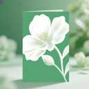 20PCs, Elegant Atrovirens and Floral Greeting Cards with Envelopes for all Occasion  Blessing, Thank You, Grateful Notes with Glitter Stickers, 4x6 inch.