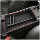 Autorder Center Console Organizer for 2024 2025 2026 Hyundai Sonata Accessories Car Armrest Storage Box Middle Console Tray Container with Non-Slip Silicone Mats