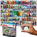 Think2Master Colorful Vintage USA National Parks 500 Pieces Very Large Pieces Jigsaw Puzzle for 13+, Adults & seiors. Great Gift for People Interested in Traveling. Size: 26.8 X 18.9
