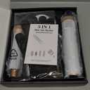 5 in 1 Blow Dryer Brush, Upgrade Hair Dryer Brush Air Curler Air Curling Wrap Styler, Detachable Hot Air Brush Negative Ion Curling Brush Iron, Hair Styling Tools for Drying Curling Straightening (White)