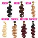 Jerry Curly Human Hair Bundles T1B/27 Ombre Honey Blonde 10 12 14 Inch Brazilian Virgin Remy 3 Bundles 2 Tone Black to Honey Blonde Hair Extensions
