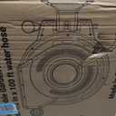 AYURA Retractable Garden Hose Reel 100 ft x 1/2 inch with Pro Metal Shaft, Heavy Duty Automatic Garden Hose Reels with Kink-Free Rewind and Lock at Any Length, Wall Mount Water Hose Reel for Outside
