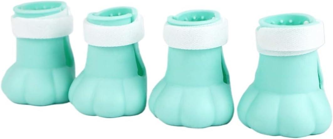 Cat Claw Protector - Convenient for Bathing and Feeding, Bathing Shoes Foot Covers for Cats, pet Grooming Silicone Claw Nail Covers Boots(Green S)