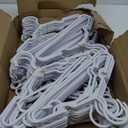 Baby Kids Hangers for Closet - 11.4 Inch 100 Pack Plastic - Children Infant Toddler Hangers for Clothes (White)