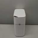 MOPUP Bathroom Trash Can, Automatic Bagging Garbage Can, 3.5 Gallon Slim Smart Small Plastic Trash Bin, Narrow Motion Sensor Trash Can for Bedroom, Office White