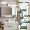 LED Bathroom Vanity Light Dimmable 5CCT 40Inch Brushed Nickel