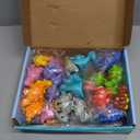 52 PCS Dinosaur Alphabet Learning Toys for Toddlers Kids 3-5, 10 Different Dinosaur Figures, Double Sided ABC Matching Game, Preschool Activities Montessori Fine Motor Toys for Toddlers Kids