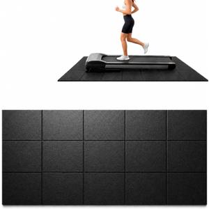 Treadmill Mat 78"x40", WERCHO Foldable Walking Pad Mat for Carpet Hardwood Floors 6mm Heavy-Duty Exercise Equipment Mat for Treadmil Pad,Spin Bike, Elliptical Trainer, Home, Gym