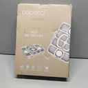 Caperci Snackle Box Container - Large 10-Compartment Divided Serving Tray with Lid and Handle, Built-in 2 Dip Containers, Dishwasher Safe, Leak-Proof, Wheat Straw, BPA-Free (White)