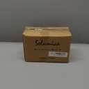 Selamica Rectangular Salad Plates, 7.1 Inch Dessert Plates Ceramic, Small Plates for Appetizer, Snack, Sushi, Fruit, Set of 6, Vintage Blue