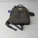 RUVALINO Diaper Bag Backpack - Multifunction Waterproof Travel Backpack, Baby Bag with Changing Pad & Stroller D-Ring & Pacifier Case - Travel Essentials & Baby Registry Search & Shower Gifts - Gray