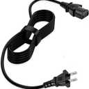 4.9Ft AC Power Cord Compatible with TCL Roku 55 65 75 Class 6 Series 4K Smart TV Series R635 55R635 65R625 65R635 75R635 75S431 75S435 75-R635 Mini-LED QLED Dolby Vision HDR