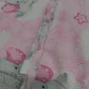 Flannel Comfy Cutest Baby Elephant Cloud Pink Fabric AE Nathan Sold by The Yard