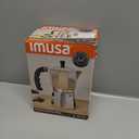 IMUSA 9 Cup Cast Aluminum Stovetop Coffeemaker, Moka Pot for Classic Cuban, Italian, and Espresso Style Coffee