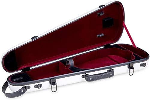 Crossrock Fiberglass Backpack Style 4/4 Full Size White Violin Case (CRF1020VWT)