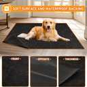 MODIGT Dog Crate Pad Liner for Kennel Training, 29"48" Under Pet Cage Mat Absorbs,Waterproof,Non-Slip,Washable Puppy Pee Pad to Protect Floors(Charcoal)