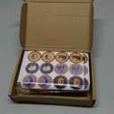 Dunzoom 36 Set Halloween Treats Bags with stickers halloween paper bags for Candy with Stickers Trick or Treating Party Favors Mini Gift Supplies for Treats Snacks Favors Goodie Party