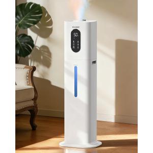 Humidifiers for Bedroom 500 sq ft, 2.1Gal/8L Warm & Cool Mist Humidifier Large Room with Essential Oil Diffuser, Large Room Humidifiers for Home Baby Nursery Office Plants, White