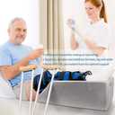 LightEase Memory Foam Leg Support and Elevation Pillow w/Dual Handles for Surgery, Injury, or Rest