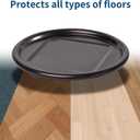 Ezprotekt 4" Round Carpet Bottom Furniture Caster Cups, 16 Pcs Reusable Furniture Coasters, Felt Furniture Sliders Pads to Protect Hardwood, Tile or Carpetd Floors from Scratches (Brown/Gray)