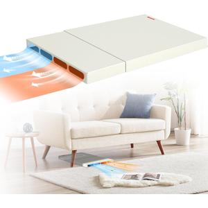 Air Vent Extender for Under Furniture - Metal Material, Heat Resistant,Durable,Sturdy and Stable Adjustable Length Floor Vent Deflector Extender for Sofas, Beds, Wardrobe and Bookcases