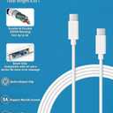 Mac Book Charger, 100W Laptop Power Adapter for MacBook Pro 16 15 14 13 Inch (M1 M2 M3), 96W 87W USB C Replacement Charger for Mac Air 15/13 Inch, iPad Pro 13 12.9 11 Inch, 6.6ft Cable