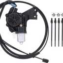 ApplianPar Rear Sliding Window Motor and Cable for Dodge Ram 1500 2500 3500 4500 5500 2010-2014