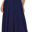 PRETTYGARDEN Women's Spaghetti Strap Maxi Dresses 2026 Summer Casual Sleeveless Smocked Boho A Line Long Flowy Beach Sundress (Navy, Small)