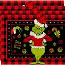 Christmas Placemats Set of 4 12x18 Inch Christmas Place Mats Xmas Winter Table Mats for Party Kitchen Dining Decoration