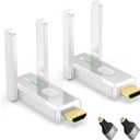 Wireless HDMI Transmitter and Receivers 500FT/150M, 2.4G+5G Plug & Play Portable Wireless HDMI Splitter 1 to Multiple Screens for Video & Audio to Monitor from Laptop/PC/TV Box/Projector