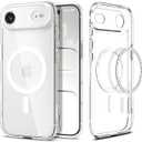 Spigen for iPhone Air Case, Ultra Hybrid MagFit [TPU Covered Camera Control] [Anti-Yellowing] [Compatible with Magsafe] - Clear