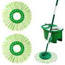 Replacement Mop Heads for Libman Tornado Spinning Mops - 2 Pack Microfiber Spinning Mop Replacement Heads, Easy to Replace, Machine Washable and Reusable