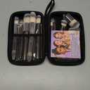Professional Makeup Brushes BS-MALL with Travel Case, Premium Synthetic Foundation Brushes, Concealer Blush Eyeshadow Brush Kit, Labeled for Beginners & Pro, Ideal for Daily Makeup & Gift