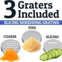 Priority Chef Stainless Steel Mixing Bowls with Lids Set, 3 Grater Attachments, Airtight Lids, Non-Slip Silicone Base Mixing Bowl Set, Large Prep Metal Mixing Bowls for Kitchen, Black