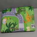 Car Rugs for Kids Toy Cars, 59"X39.4" Car Mat for Kid Cars, Non Slip Dino Safari Car Rug Play Mat, Washable Dinosaur Race Track Kid Rugs for Playroom Bedroom Boys, Track Rug Car Play Carpet for Kids