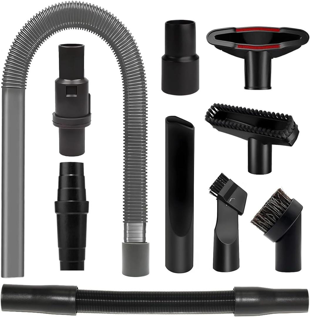 Compatible with Shark wired vacuum cleaner, Navigator upright lift away NV350, NV360,NV531, NV356, NV356E,. NV357, UV440 dryer plush cleaning horsehair brush adapter kit accessories kit, Black