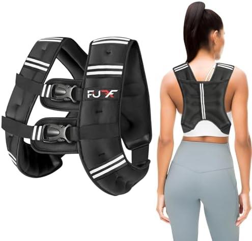 FUFF Weighted Vest Woman, 12 LB Womens Weight Vest for Walking, Strength Training Weight Vests for Female Men, Reflective Stripe Body Vest for Workout Running Jogging Fitness : Sports & Outdoors