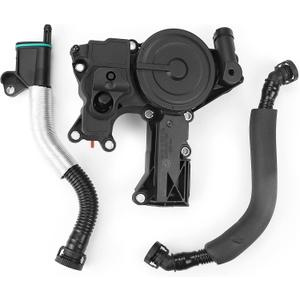 PCV Crankcase Vent Valve Breather Hose Kit Oil Separator Compatible with A3 A4 A5 Q5 TT VW Beetle CC Jetta Passat Seat Skoda Replaces 06H103495 06H103495B