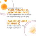 L'Oreal Paris Revitalift 12% Pure Vitamin C Serum, Brightening Serum For Face with Vitamin E, Salicylic Acid, 1 oz + Moisturizer Sample