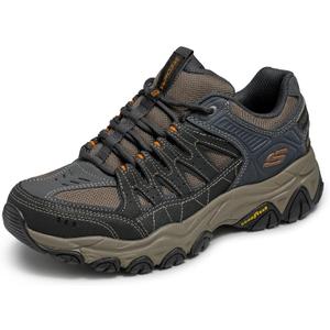 Skechers Men's After Burn M.Fit 2.0 Outdoor Trail Sneakers (11, Charcoal/Gold)