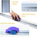 27 1/2" Manual Paper Cutter with Dual Measurement Ruler, Sliding Trimmer for Foam Board, Photos, PVC Film & PET Sheets, 30 Spare Blades Included