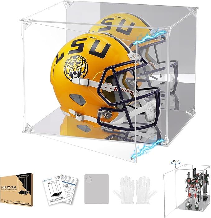 Clear Acrylic Display Case with Mirrored Back and Base, UV Protected Acrylic Box with Magnetic Door, Dustproof Display Box Showcase for Collectibles, Figures, Models, Toys (15x15x20 inch)