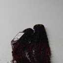 Urbeauty 1B/99J Clip In Hair Extensions Real Human Hair for Women, Burgundy Kinky Curly Clip Ins Hair Extensions Black Women/Girls 100% Human Hair Clip In Extensions(18 Inch,1B/99J)