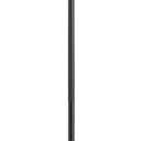 Black Double Shepherds Hook - 52 Inch Adjustable Bird Feeder Pole with 5 Prongs Base - Heavy Duty Rustproof Shepards Hooks for Outdoor Hummingbird Feeder Stand, Solar Lights, Lanterns, Flower Basket
