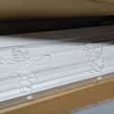 LazBlinds Cordless Faux Wood Blinds, 45" W x 72" H, White