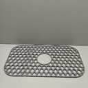 Sink Protectors for Kitchen Sink 13x11 &16x12 & 18x16 & 19x14 & 21x16 & 22x13 & 24x13 & 25x16 & 26x14 & 28x14 & 30x16, Silicone Sink Mat Grid (24"x13", Center Drain)