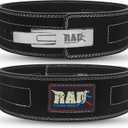 RAD Lever Weight Lifting Gym Belt for Men & Women Size 63 TO107 CM,Thick 10MM & Width 4 Inch Lever Powerlifting Belts for Women Dead Lift Workout Belt Leather Weight Lifting Lever Gym Squat Belt (Small, Black)