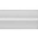 White Curtain Rods for Windows 28 to 120 Inches Adjustable 1 Inch Diameter Decorative Single Window Curtain Rod Set with Rounded Cap design Finials, White