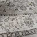 Washable Area Rug 6x9 - Bedroom Living Room Large Indoor Rugs Soft Oriental Vintage Rugs Non-Slip Backing Stain Resistant for Farmhouse Kitchen (6x9 Ivory/Multi)