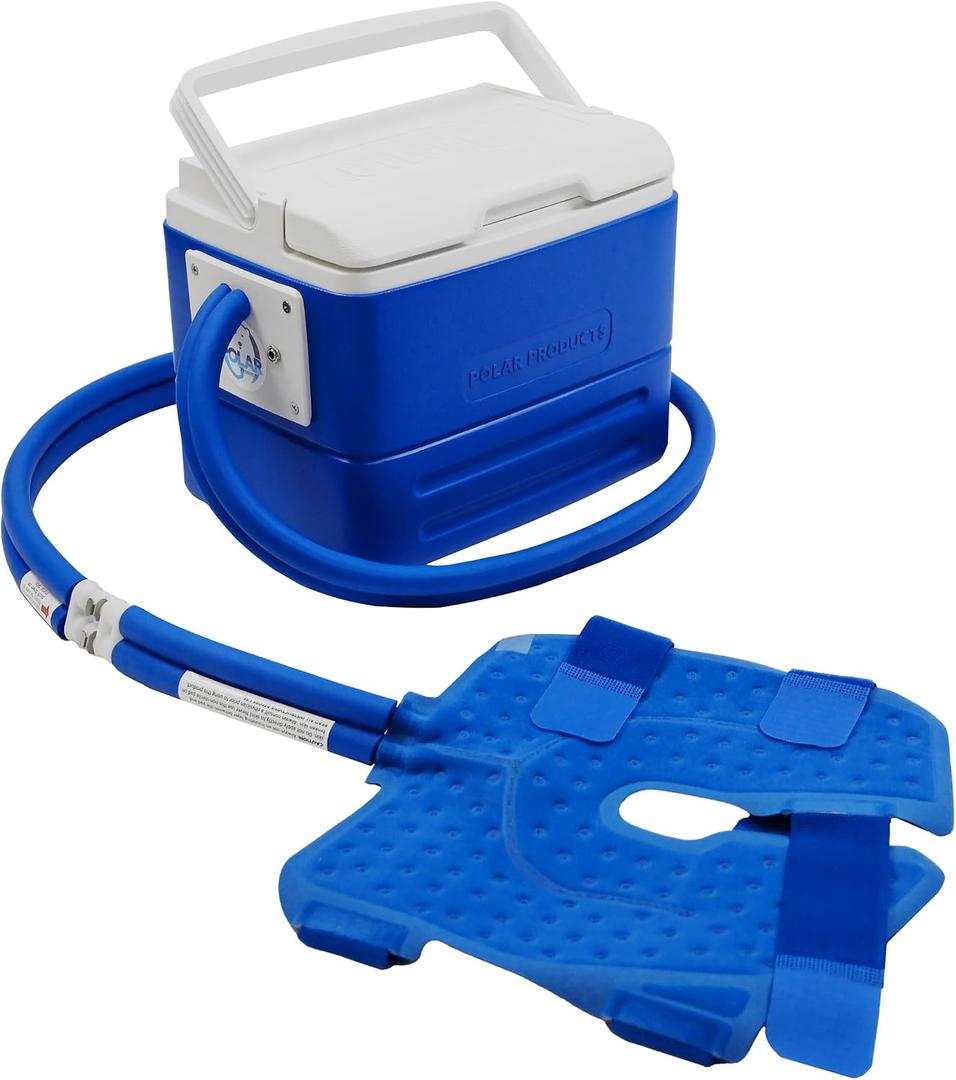 Polar Active Ice 3.0 | 9 QT Cold Therapy Ice Machine | Programmable Timer | Knee & Joint Pad | Cryotherapy Pain Relief System | Ace Bandage Style Compression